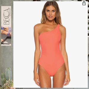 🔥NWTBECCA Adeline One Shoulder One Piece Swimsuit
